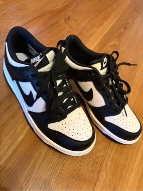 Nike Black and White Low Top Panda Sneakers